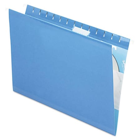 Officespace Reinforced Hanging File Folders- Kraft- Legal- Blue, 25PK OF719615